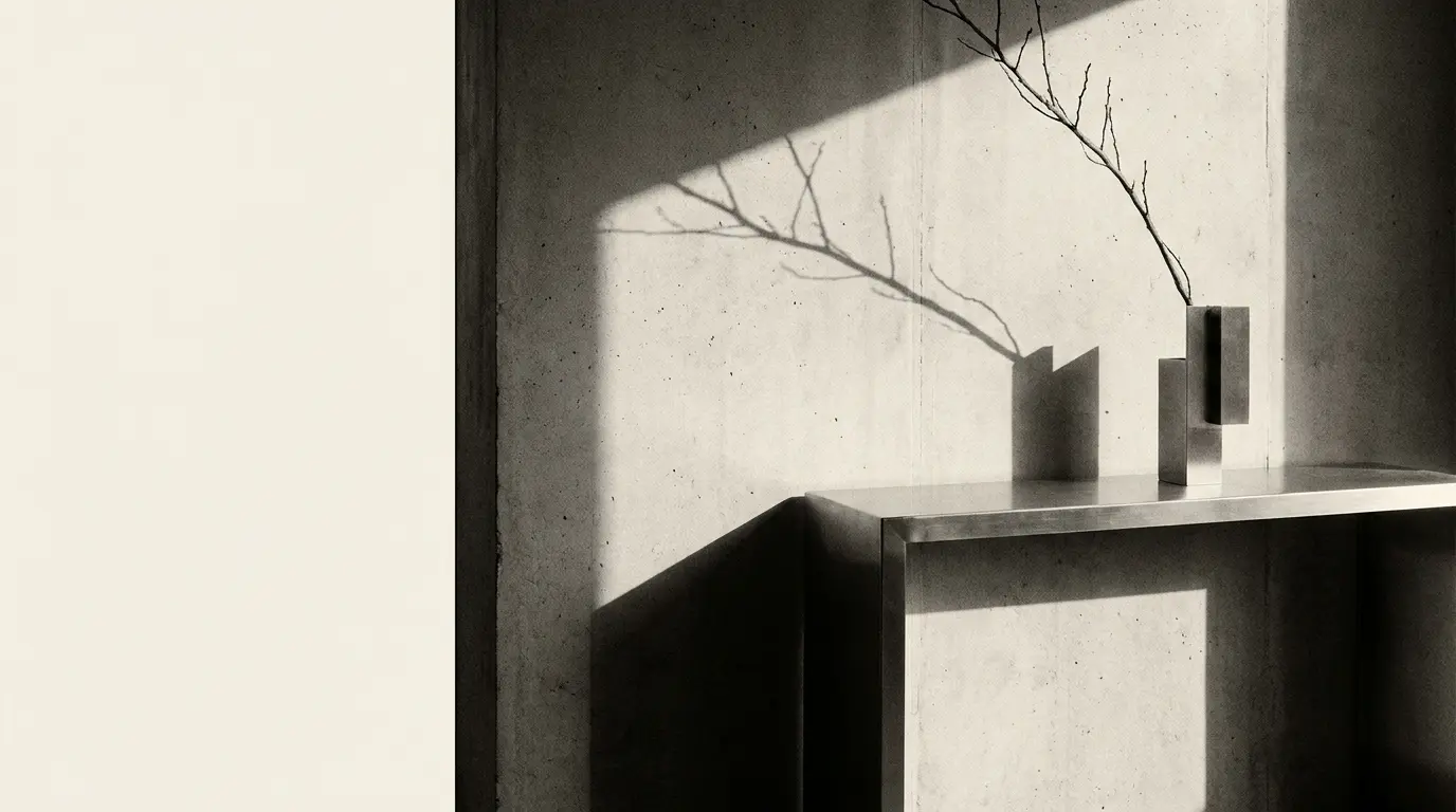 Monochroom architectuurbeeld van JS - Crest