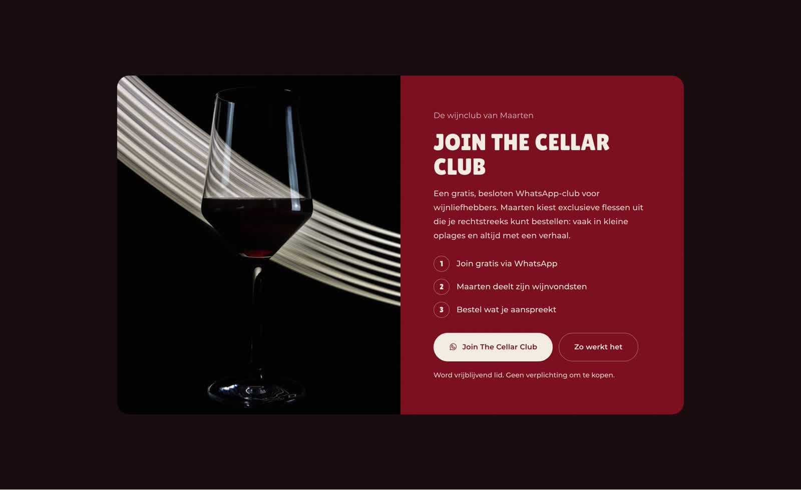 Het clubblok van The Cellar Club